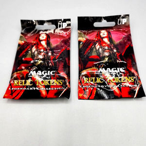 Magic the Gathering Relic Tokens Legendary Collection, 2 packs Factory Sealed